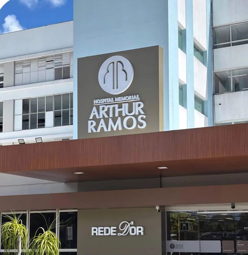Fachada da unidade Hospital Memorial Arthur Ramos